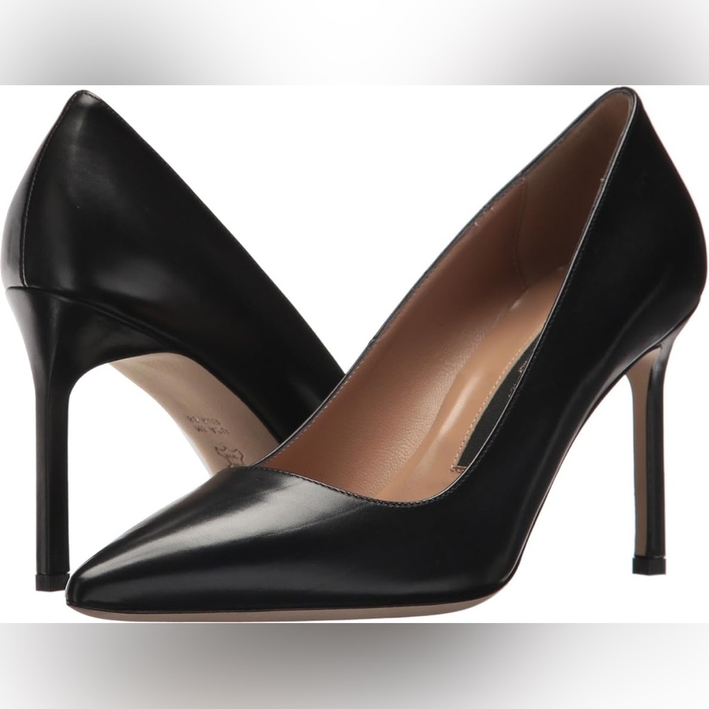 Via Spiga Nikole Black LE Pointed Toe Heels - 5.5M - EUC
